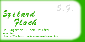 szilard floch business card