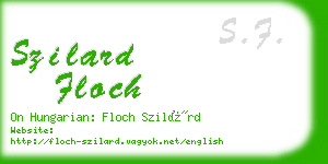 szilard floch business card